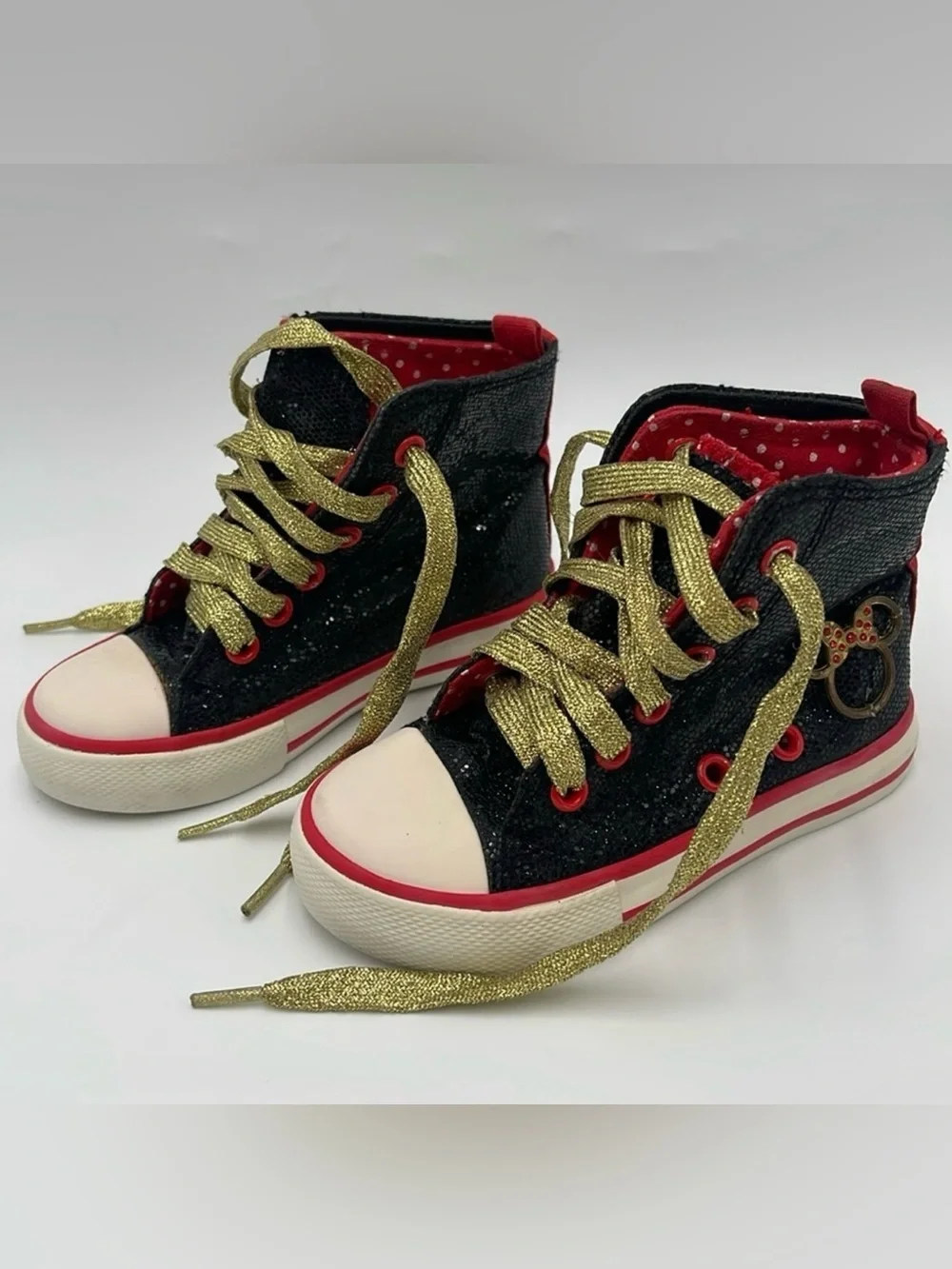 Disney Mickey Mouse Toddler High Tops with Bling - Size 7